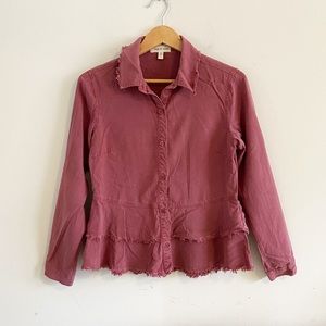 Cloth & Stone tiered button down blouse